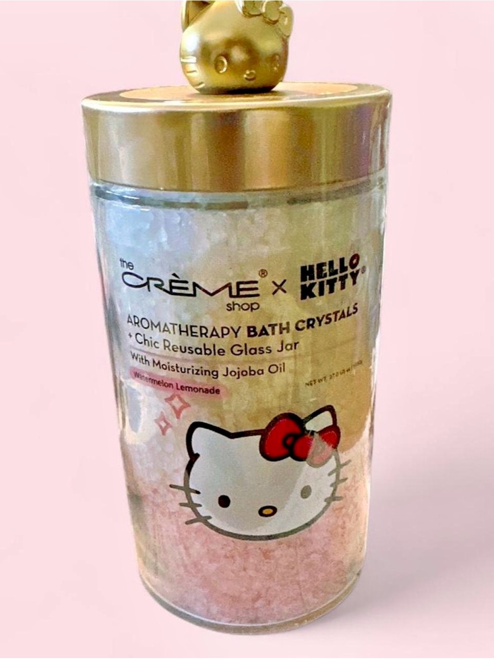 Sanrio Hello Kitty Pink & Gold Aromatherapy Bath Crystals
